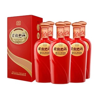 创意酒包装设计柔和红精品浓香型白酒瓶整箱装产品包装设计欣赏(图2)