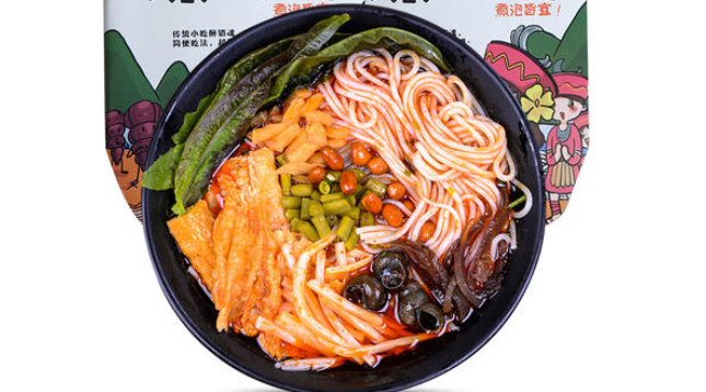 田小花螺蛳粉 田小花螺蛳粉品牌logo与食品包装设计欣赏(图3)