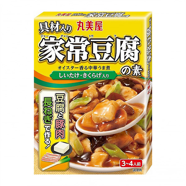 包装创意设计欣赏加入配料的家常豆腐之素丸美屋食品工业(图1)