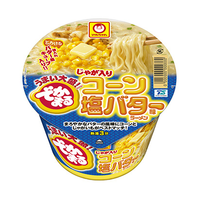 包装设计公司推荐小丸加土豆炖锅的玉米盐黄油味拉面东洋水产包装设计欣赏(图1)