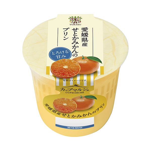 食品包装设计欣赏马尔舍杯爱媛县产的橘子布丁包装设计欣赏(图1)