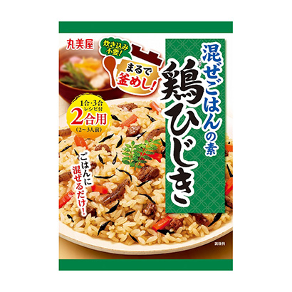 包装设计公司推荐混合米饭的素鸡羊栖菜丸美屋食品工业包装设计欣赏(图1)