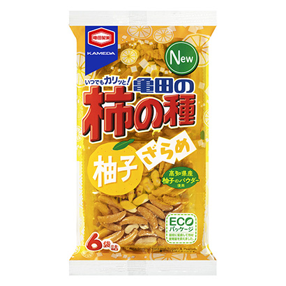 包装设计公司推荐龟田的柿子籽柚子脆龟田制果包装设计欣赏(图1)