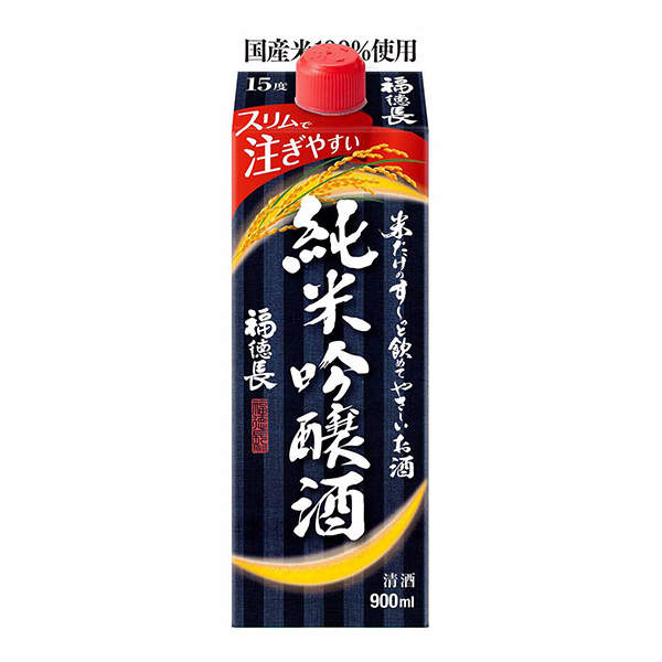包装设计公司推荐只有福德长米的寿司能一饮而尽的温和酒纯米吟酿酒福德长酒类包装设计欣赏(图1)