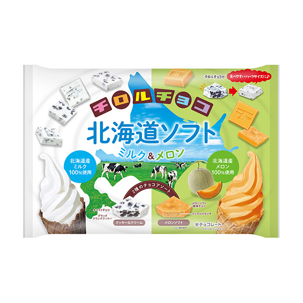 食品包装设计欣赏蒂罗尔巧克力北海道软牛奶哈密瓜蒂罗尔巧克力包装设计欣赏(图1)