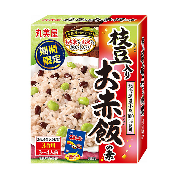 食品包装设计欣赏限时加入毛豆的红豆饭之素丸美屋食品工业包装设计欣赏(图1)