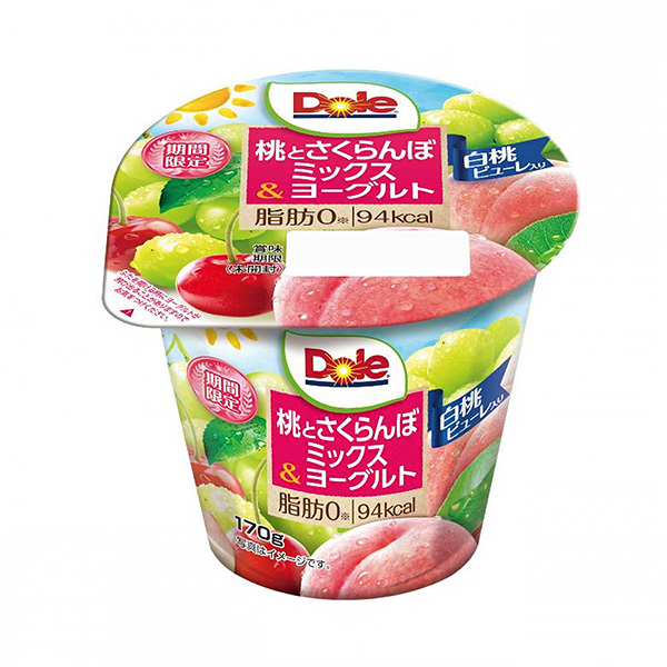 包装设计公司推荐 Dole 桃子和樱桃混合料&amp;酸奶包装设计欣赏(图1)