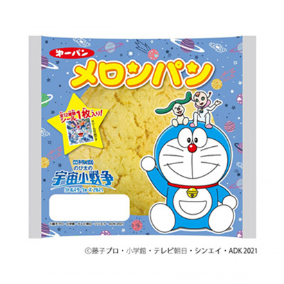 哆啦梦甜瓜面包第一屋制面包面包麦片类包装设计(图1)