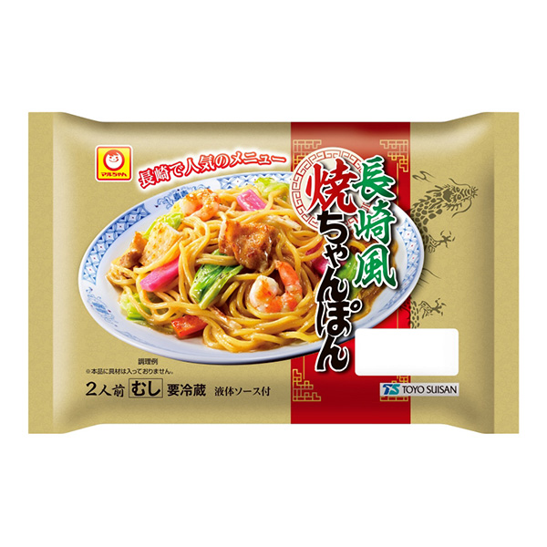 小丸长崎风烧杂烩东洋水产面类包装设计(图1)
