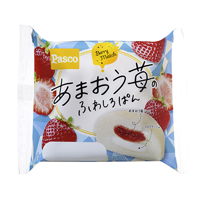 海味草莓的蓬松面包敷岛制面包面包麦片类包装设计(图1)