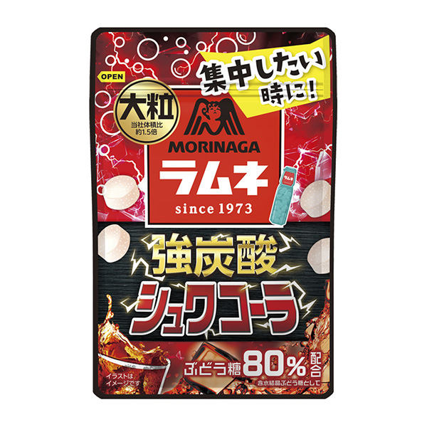 大粒兰姆内碳酸施瓦可乐味森永制果点心包装设计(图1)