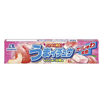 美味银杏白桃味森永制果点心包装设计(图1)