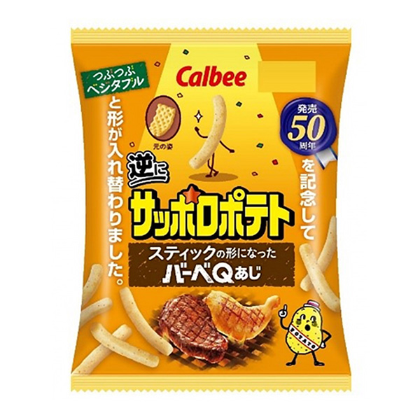 相反成为札幌薯片形状的芭比口味卡比将于包装设计(图1)