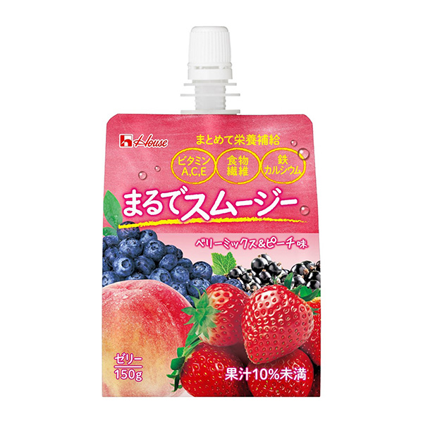 简直就像冰沙浆果混合水蜜桃味豪斯威尔内斯食品健康食品包装设计(图1)