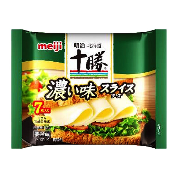 明治北海道十胜切片奶酪浓味包装设计欣赏(图1)