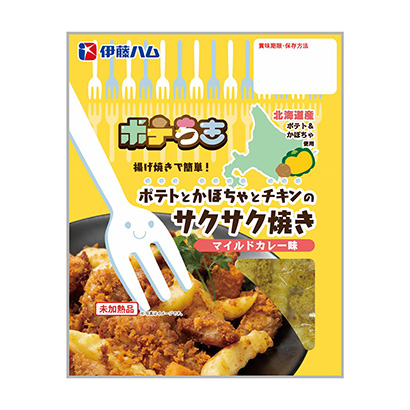冷冻土豆、南瓜和鸡肉的酥脆烤温和咖喱味伊藤火腿(图1)