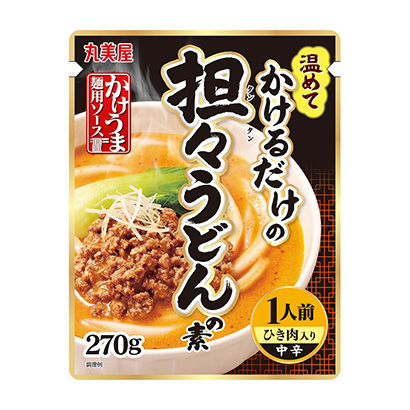 浇汁面用酱担担面之素丸美屋食品工业烹饪品包装设计(图1)