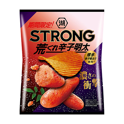湖池屋薯片荒辛子明太湖池屋点心包装设计(图1)