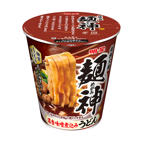 明星面神杯浓香味噌炖乌冬面包装设计欣赏(图1)