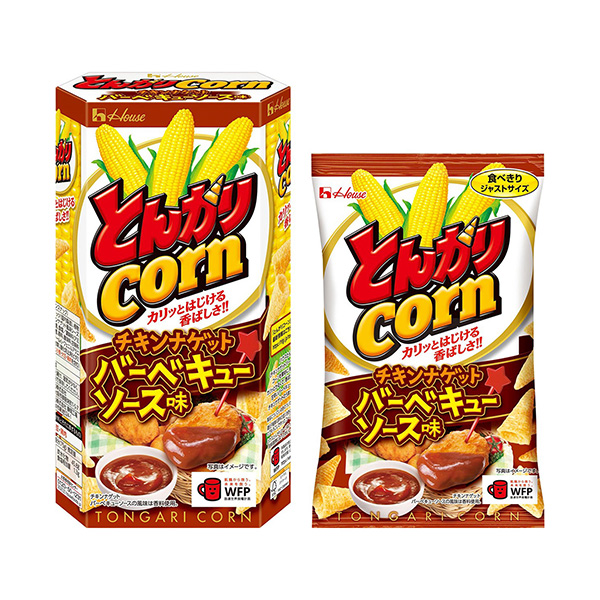 豪斯尖玉米饼·金块·烧烤酱味豪斯食品点心包装设计(图1)