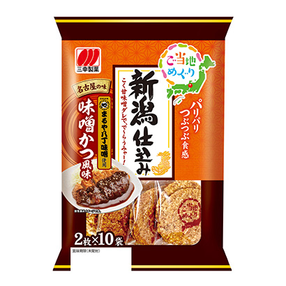 加入新潟的味增和风味三幸制果点心包装设计(图1)