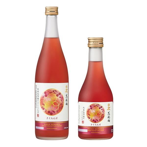 白鹿花琥珀樱桃辰马本家酿酒酒类包装设计(图1)