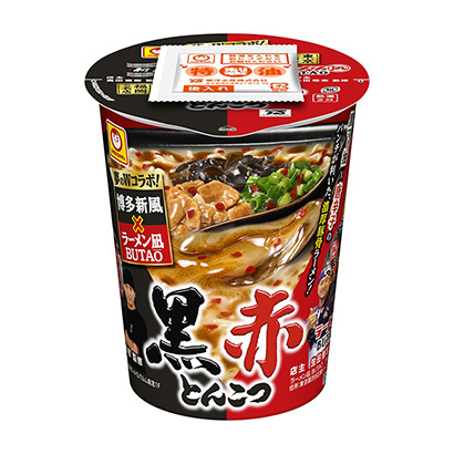 小丸博多新风×拉面凯黑红蜻蜓东洋水产面类包装设计(图1)
