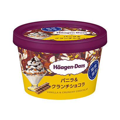 哈根达斯迷你杯香草牛奶巧克力限时哈根达斯日本冰淇淋类包装设计(图1)