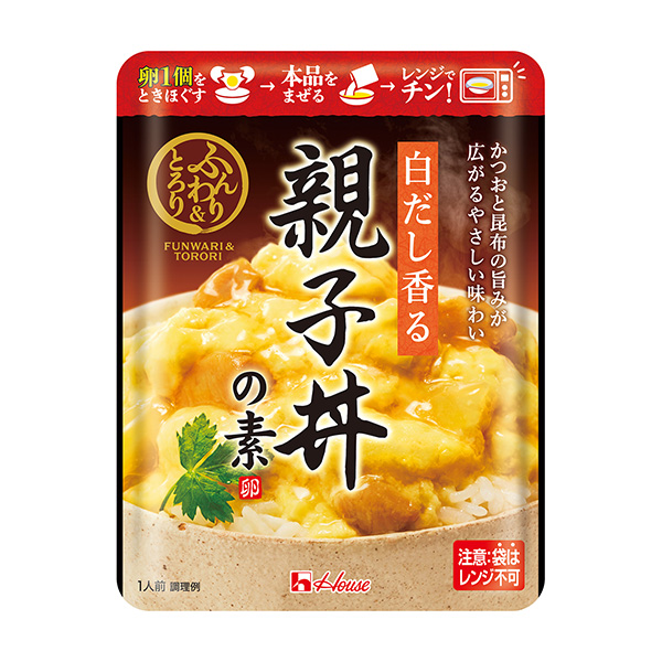蓬松&amp;粘稠呈白色芳香的亲子盖饭料包装设计欣赏(图1)