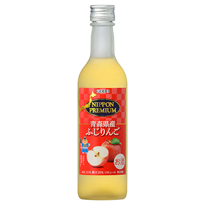 青森县产的富士苹果联合酒精酒类包装设计(图1)