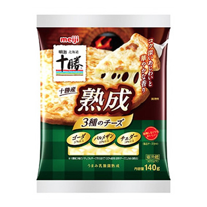 明治北海道十胜十胜产熟化种奶酪明治乳制品包装设计(图1)