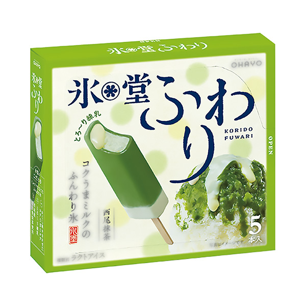 冰堂飘飘西尾抹茶奥哈约乳业包装设计欣赏(图1)