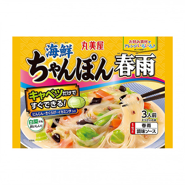 海鲜杂烩春雨丸美屋食品工业烹饪品包装设计(图1)