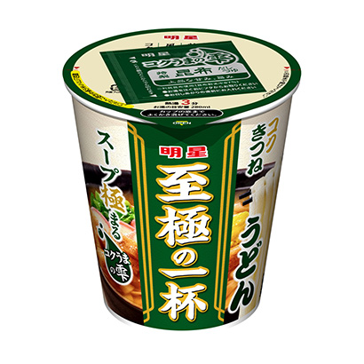 明星极致一碗醇厚狐狸乌冬面明星食品面类包装设计(图1)