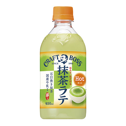 牛皮老板抹茶拿铁热三得利食品国际果实清凉饮料包装设计(图1)