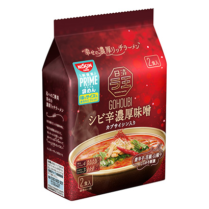 日清奖励拉王芥末辣浓厚味增日清面类包装设计(图1)