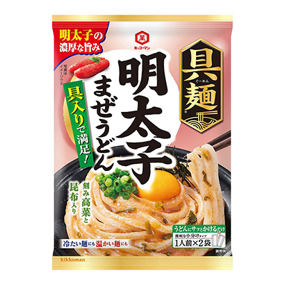 基考曼配料面明太子混合乌冬面基考曼食品烹饪品包装设计(图1)