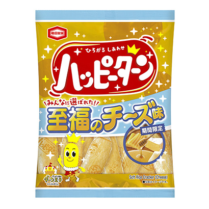快乐回转至福的奶酪味龟田制果点心包装设计(图1)