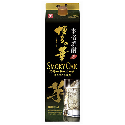 博多之华烟熏橡树芋福德长酒类酒类包装设计(图1)