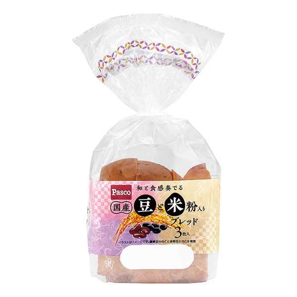食品饮料包装设计加入国产豆和米粉的面包敷岛制面包(图1)