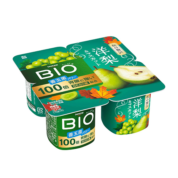 包装设计欣赏达能酸奶＜洋梨&麝香葡萄＞ (达能日本) (图1)