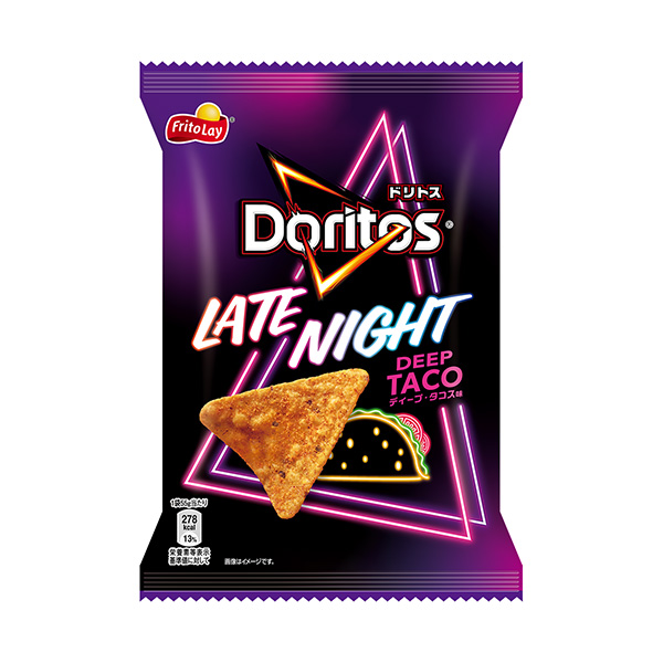 包装设计欣赏杜丽托斯＜ LATE NIGHT深塔科斯味＞ (日本弗莱特) (图1)