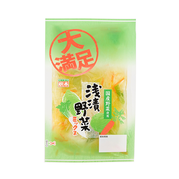 包装设计欣赏浅腌蔬菜混合大满足(秋本食品) (图1)
