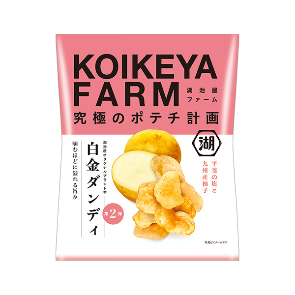 包装设计欣赏KOIKEYA FARM ＜白金邓迪平釜的盐和九州产柚子＞ (湖池屋) (图1)