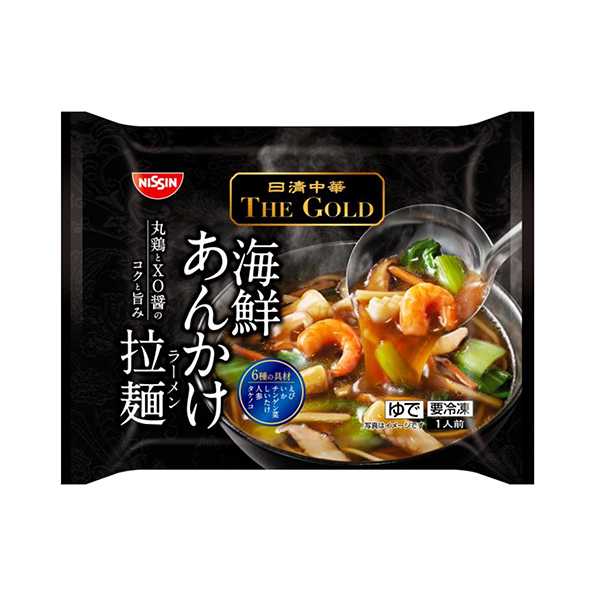 包装设计欣赏冷冻日清中华THE GOLD ＜海鲜烩面＞ (日清食品冷冻) (图1)