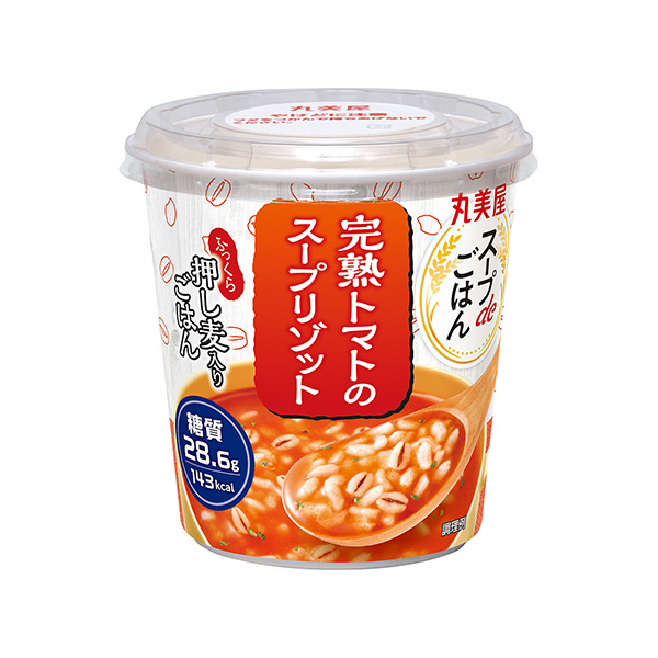 包装设计欣赏汤de饭＜熟透的西红柿汤烩面＞ (丸美屋食品工业) (图1)