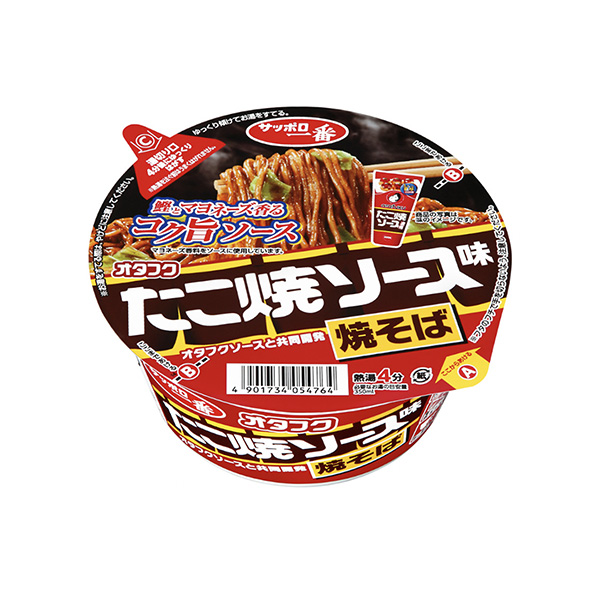 包装设计欣赏札幌最御宅族章鱼烧酱味荞麦面(太阳鱼食品) (图1)