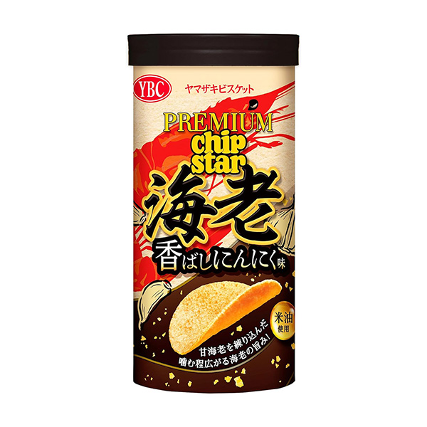 包装设计欣赏高级芯片明星＜虾香蒜味＞ (山崎饼干) (图1)